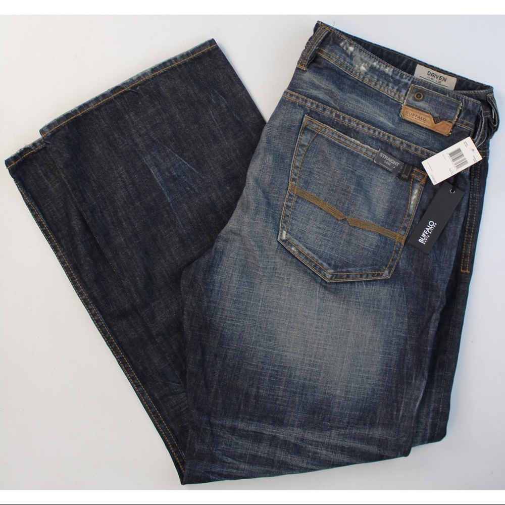 BUFFALO DAVID BITTON Distressed 42X32 JEANS NWT